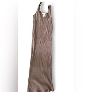 Elegant Tan Maxi Dress
